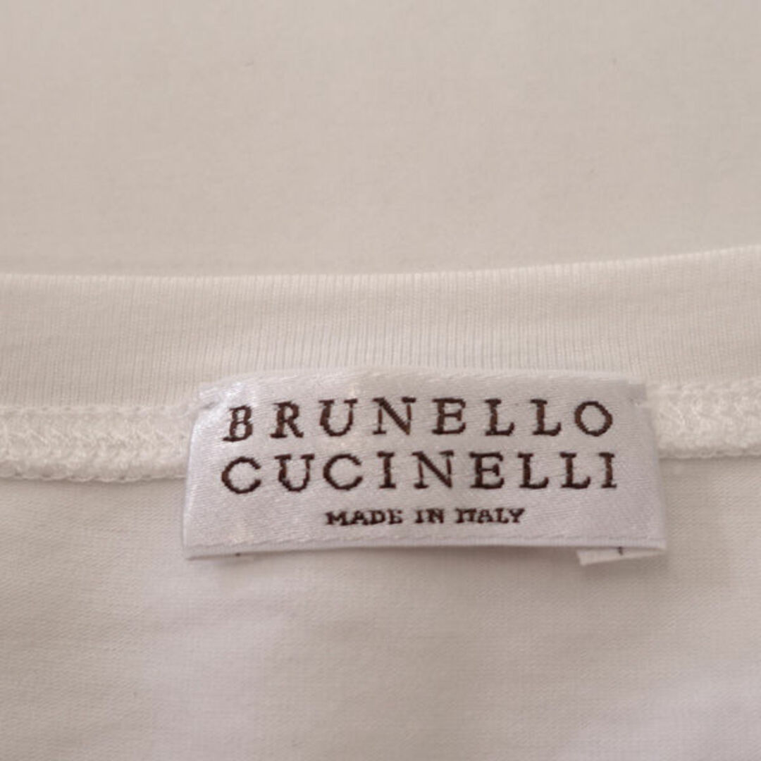 BRUNELLO CUCINELLI(ブルネロクチネリ)のBRUNELLO CUCINELLI / ブルネロクチネリ ◆ノースリーブカットソー/ストレッチ/ホワイト/サイズM 【レディース/ガールズ/LADY/女性/婦人】  レディースファッション  [0220398897] レディースのトップス(カットソー(半袖/袖なし))の商品写真