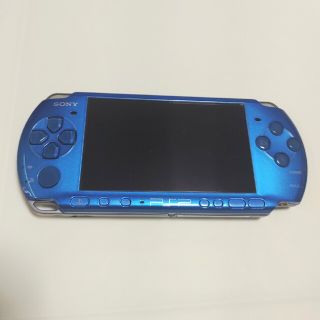 プレイステーションポータブル(PlayStation Portable)のPSP 3000 本体 ブルー(携帯用ゲーム機本体)