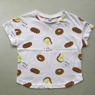 ニシマツヤ(西松屋)のパン柄 半袖Tシャツ ピンク 80(Ｔシャツ)