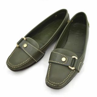 セリーヌ(celine)のCELINE / セリーヌ ◆ローファー  グリーン系 SIZE：35（約22.5cm） 【レディース/ガールズ/LADY/女性/婦人】【靴/クツ/シューズ/SHOES】 ブランド  [0220370673](ローファー/革靴)