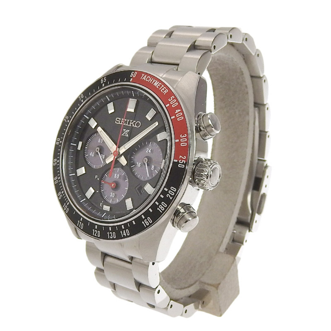セイコー SEIKO プロスペックス スピードタイマー メンズ ソーラー 腕時計 SS ブラック文字盤 V192-0AH0 中古 新入荷 OW0404