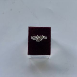 美品　PT900 ダイヤ　0.26CT デザインリング(リング(指輪))