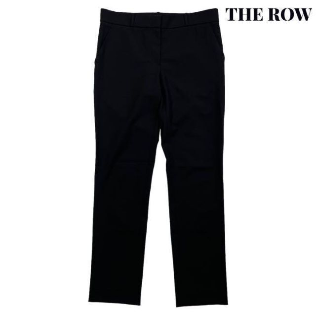 【美品】THE ROW ザ ロウ ウール スラックス パンツ ブラック 2 高級