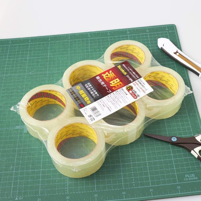 スリーエムジャパン スコッチ（Ｒ）透明梱包用テープ中・軽量物用６巻×６ - 2