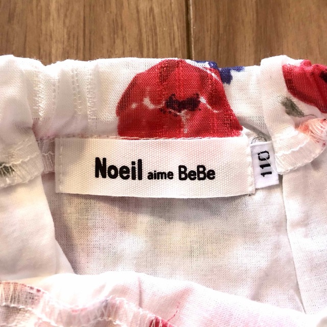 BEBE Noeil(ベベノイユ)の花柄ワンピース　110㎝　綿100% キッズ/ベビー/マタニティのキッズ服女の子用(90cm~)(ワンピース)の商品写真