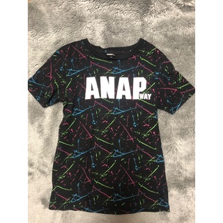 アナップ(ANAP)のＡＮＡＰ　Tシャツ　150センチ　黒(Tシャツ/カットソー)
