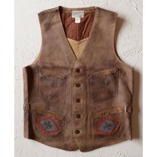 RRL  ラルフローレン ヴィンテージ ベスト コーデュロイ 茶キャメル XL