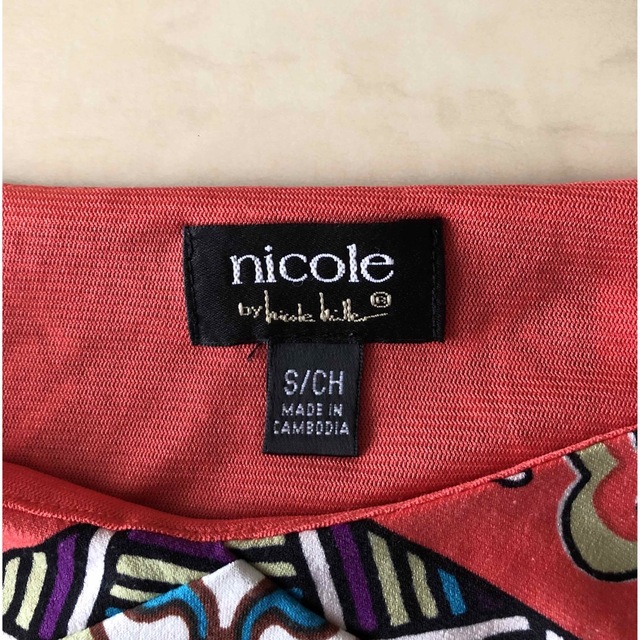 Nicole Miller(ニコルミラー)のnicole by nicole miller  ワンピース　サイズS レディースのワンピース(ひざ丈ワンピース)の商品写真