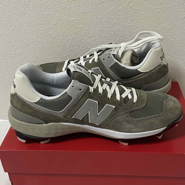 New Balance 574 大谷コラボモデル スパイク グレー 26.5cm