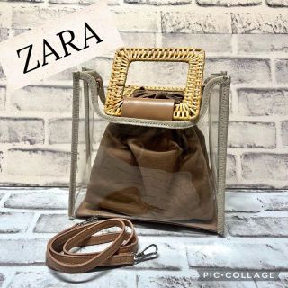 ザラ(ZARA)のZARA ビニールバッグ ハンドバック ショルダーバッグ(ハンドバッグ)