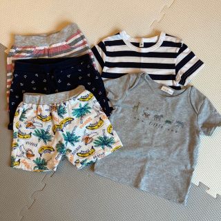 エイチアンドエム(H&M)の子供服セット5枚　半袖2、半ズボン3(Ｔシャツ)