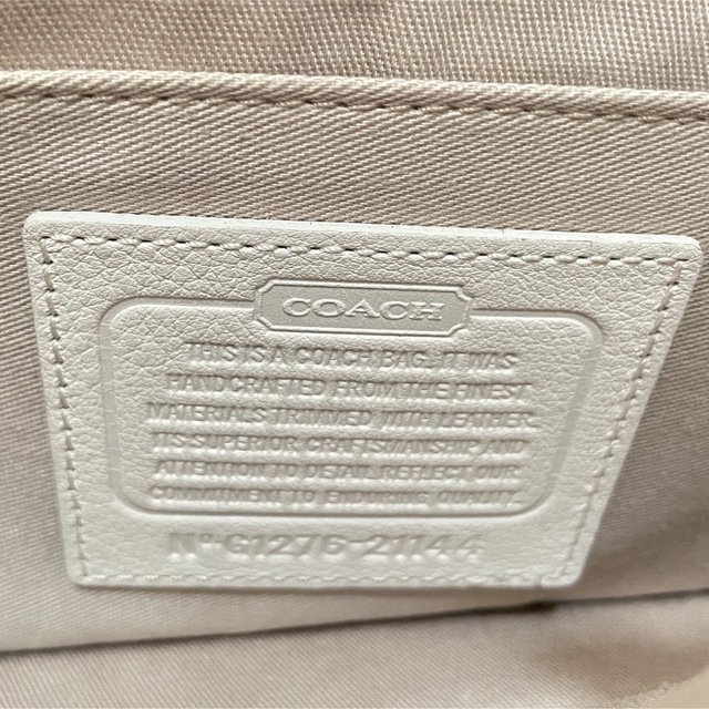 COACH コーチ レガシーショルダーバッグ　ツイード　タッセルチャーム