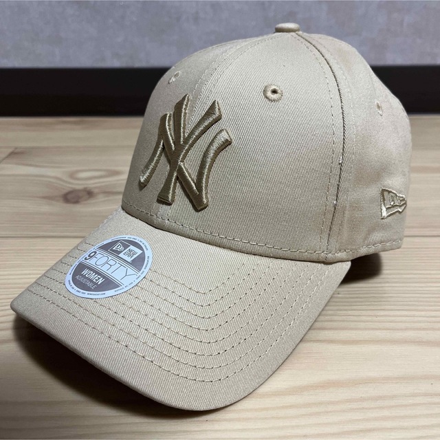 New Era NY ニューエラ ヤンキース キャップ ベージュ 新品未使用