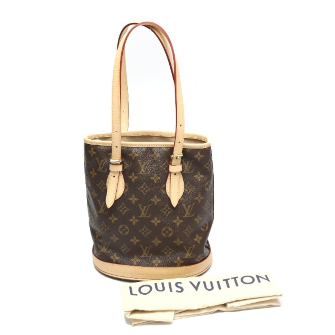 ルイヴィトン M42238 トートバッグ ブラウン  LOUIS VUITTON バケットPM モノグラム