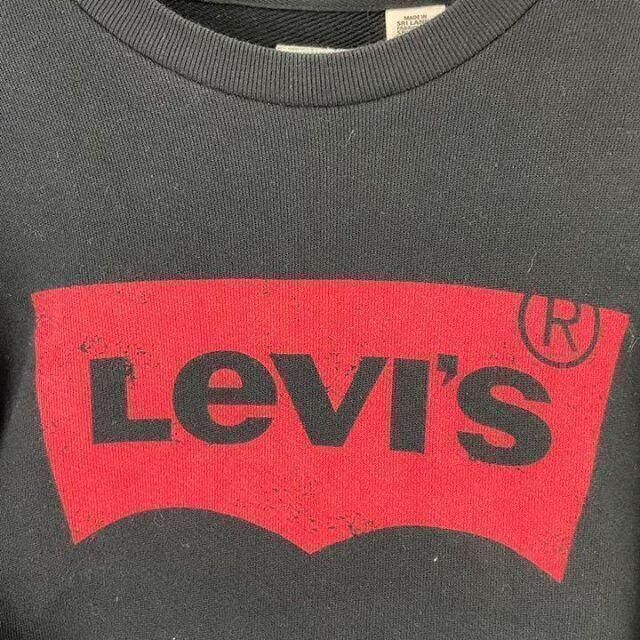 Levi's(リーバイス)の【美品】Levi’s リーバイス　トレーナー　デカロゴ　ゆるダボ　ブラック メンズのトップス(スウェット)の商品写真