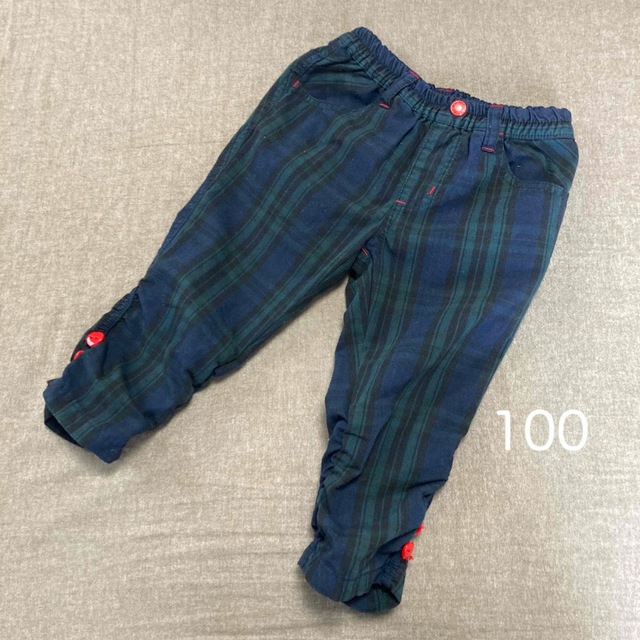 チェック パンツ 100  キッズ/ベビー/マタニティのキッズ服女の子用(90cm~)(パンツ/スパッツ)の商品写真