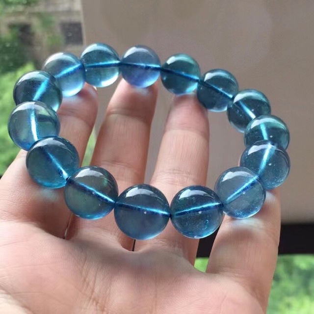 ⭐︎【天然】アクアマリン ブレスレット 14.6mm - ブレスレット/バングル