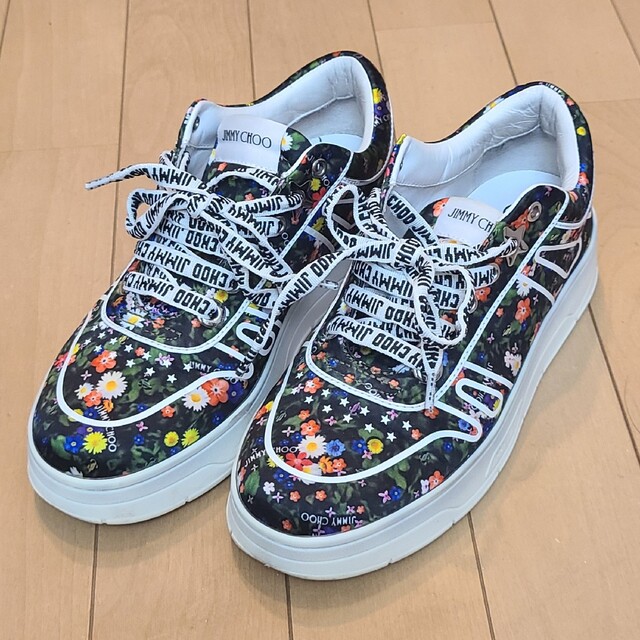 JIMMY CHOO　ジミーチュウ　花柄　スニーカー　フラワー