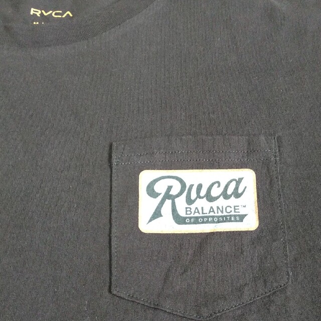 RVCA(ルーカ)の与染 様  RVCA ルーカ 半袖Tシャツ Lサイズ ポケＴブラック メンズのトップス(Tシャツ/カットソー(半袖/袖なし))の商品写真