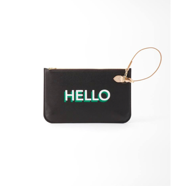 L'Appartement DEUXIEME CLASSE(アパルトモンドゥーズィエムクラス)のL'Appartement Hello Bonjour Pouch レディースのファッション小物(ポーチ)の商品写真