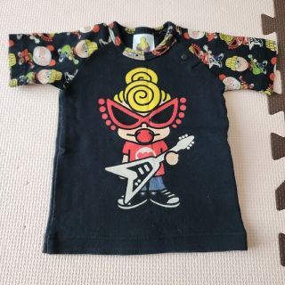 ヒステリックミニ(HYSTERIC MINI)のヒスミニ　ロックミニTシャツ　美品　70㎝　ベビー　ヒステリックミニ(Ｔシャツ)