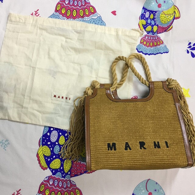MARNI マルニ バーラップ ショッピングバッグ ロープハンドル | www