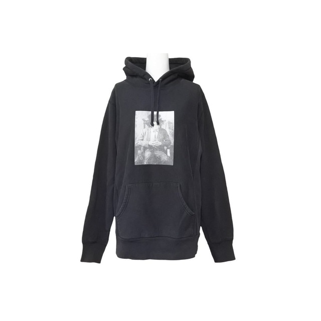 Supreme シュプリーム 13AW Basquiat Portrait Pullover バスキアパーカー プルオーバー フーディー ブラック S メンズ 良好 N34932