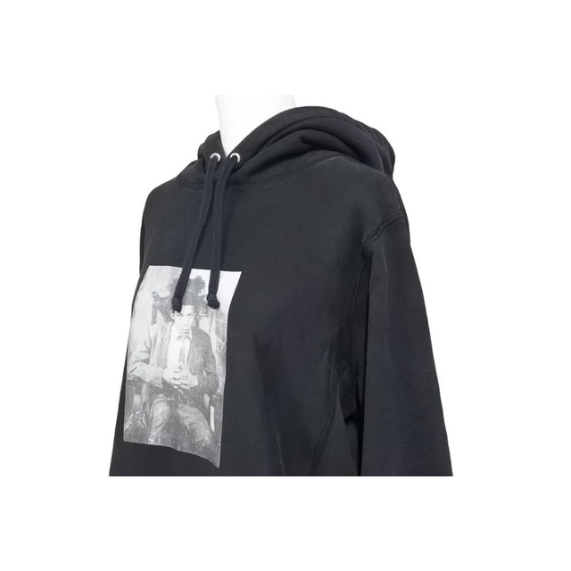 Supreme シュプリーム 13AW Basquiat Portrait Pullover バスキアパーカー プルオーバー フーディー ブラック S メンズ 良好 N34932