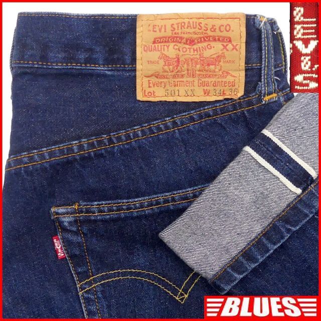 リーバイス501XX W34 バレンシア USA ヴィンテージ復刻 JJ298Levi’s表記SIZE