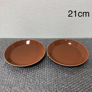 イッタラ(iittala)のイッタラ ティーマ ヴィンテージブラウン　プレート21cm 2枚(食器)