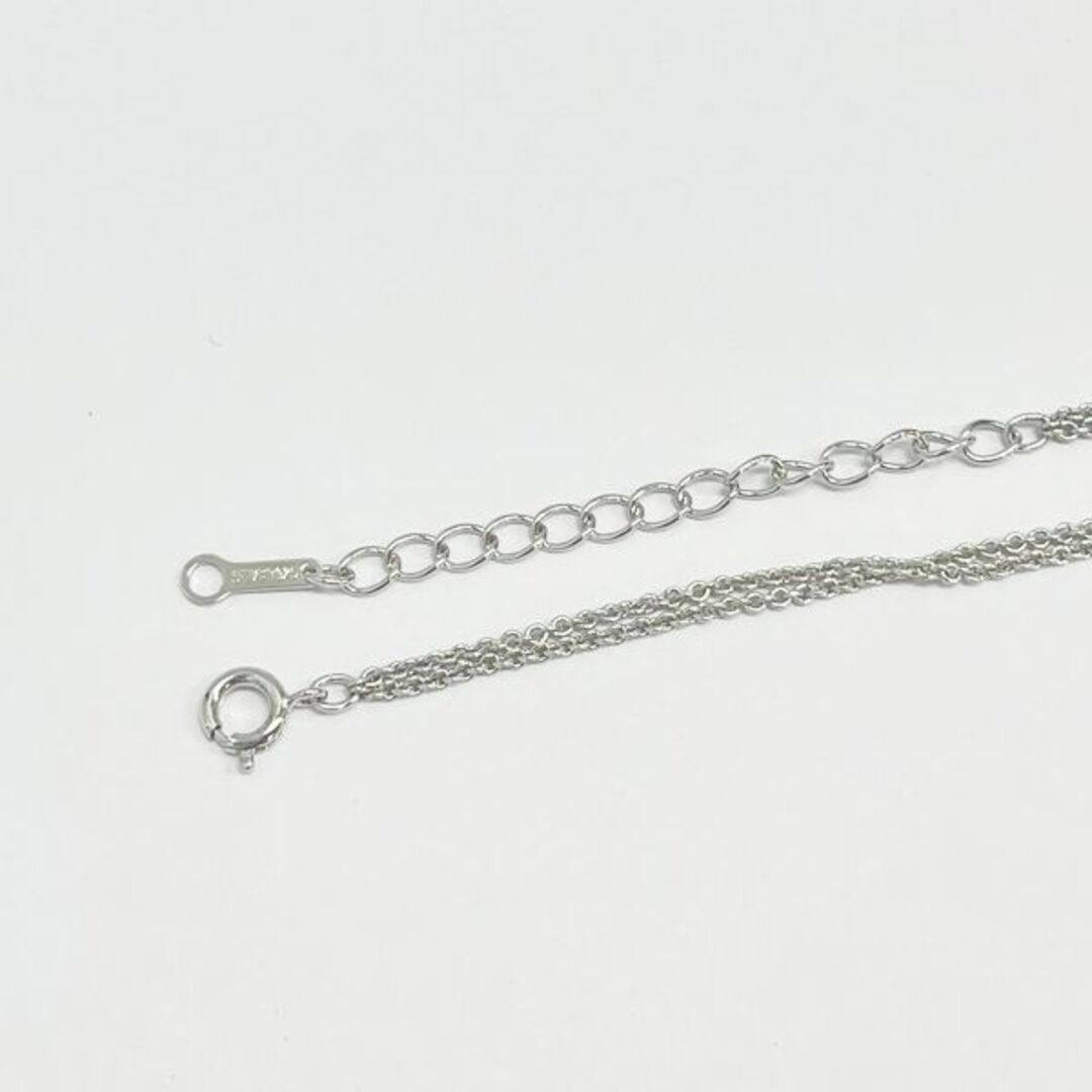 TASAKI ペアフローラ パールクローバー 1Pダイア0.01ct ネックレス SV925