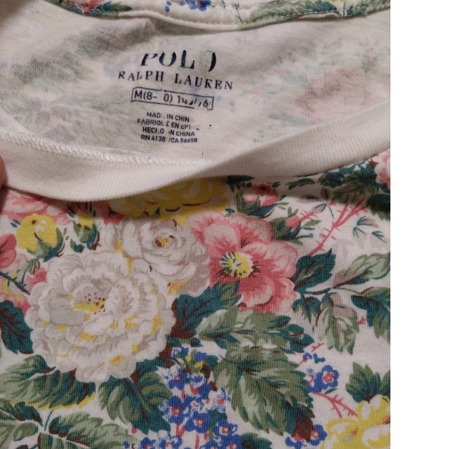 Ralph Lauren(ラルフローレン)のRALPH LAUREN　M(8-10)花柄Tシャツ キッズ/ベビー/マタニティのキッズ服女の子用(90cm~)(Tシャツ/カットソー)の商品写真