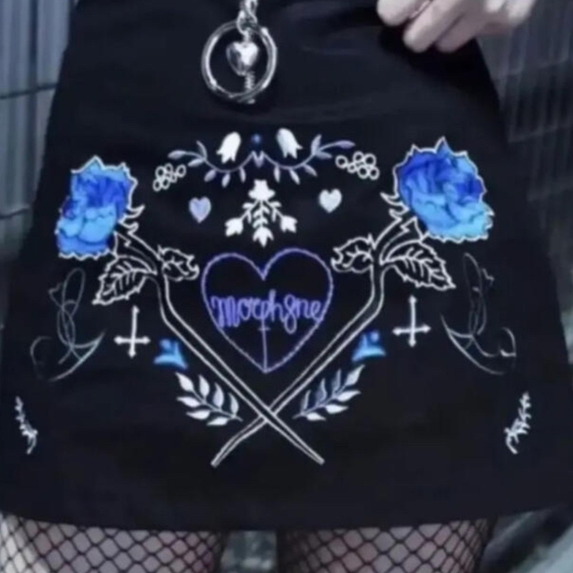Morph8ne/モルフィン バラ刺繍 スカート　新品タグ付き☆ レディースのスカート(ミニスカート)の商品写真