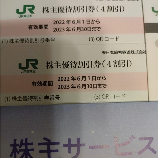 ムネさま専用JR東日本 株主優待割引券 4枚