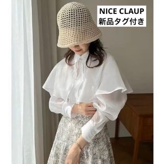 ワンアフターアナザーナイスクラップ(one after another NICE CLAUP)の即日発送♡NICE CLAUP シアーケープ付きシャツ(その他)