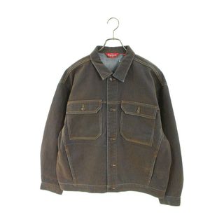 Supreme - シュプリーム 23SS Flocked Denim Trucker Jacket