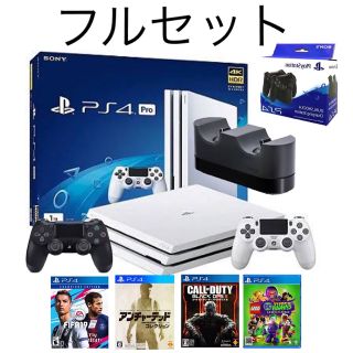 プレイステーション(PlayStation)のPlayStation 4 white pro 1TB(家庭用ゲーム機本体)