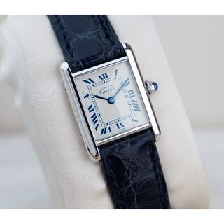 カルティエ(Cartier)のカルティエ マスト タンク シルバー ブルーローマン SM Cartier(腕時計)