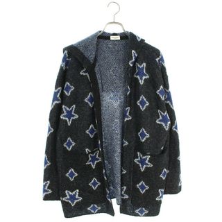 サンローラン(Saint Laurent)のサンローランパリ  457124 Y1SC1 スターデザインフーデッドカーディガン ※8/19～24 発送・問い合わせ遅延 メンズ XS(カーディガン)