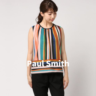 ポールスミス(Paul Smith)の新品✨ポールスミス　エクスプレッシブストライプ ブラウス　40　定価33000円(シャツ/ブラウス(半袖/袖なし))