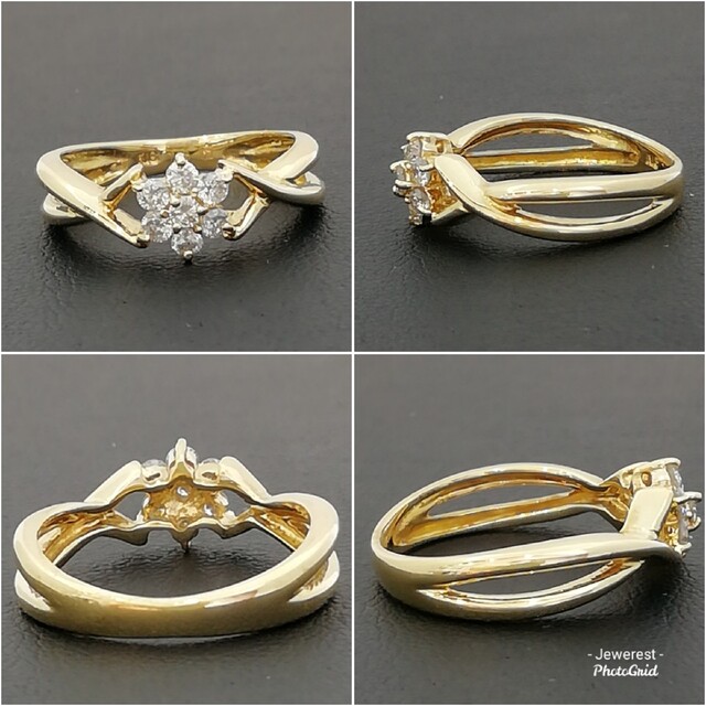 K18✨ダイヤ0.18ct✨size5.5✨ピンキーリング✨SOPHYブランド レディースのアクセサリー(リング(指輪))の商品写真