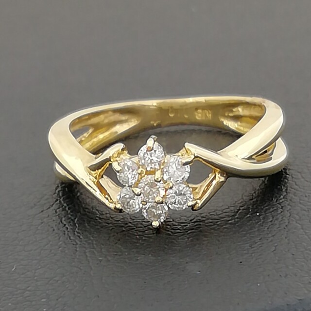 K18✨ダイヤ0.18ct✨size5.5✨ピンキーリング✨SOPHYブランド レディースのアクセサリー(リング(指輪))の商品写真