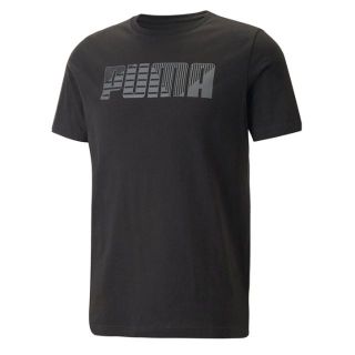 プーマ(PUMA)の新品 S ★ Puma プーマ メンズ ビッグロゴ 半袖 Tシャツ ブラック(Tシャツ/カットソー(半袖/袖なし))