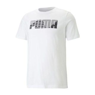 プーマ(PUMA)の新品 XL ★ Puma プーマ メンズ ビッグロゴ 半袖 Tシャツ ホワイト(Tシャツ/カットソー(半袖/袖なし))