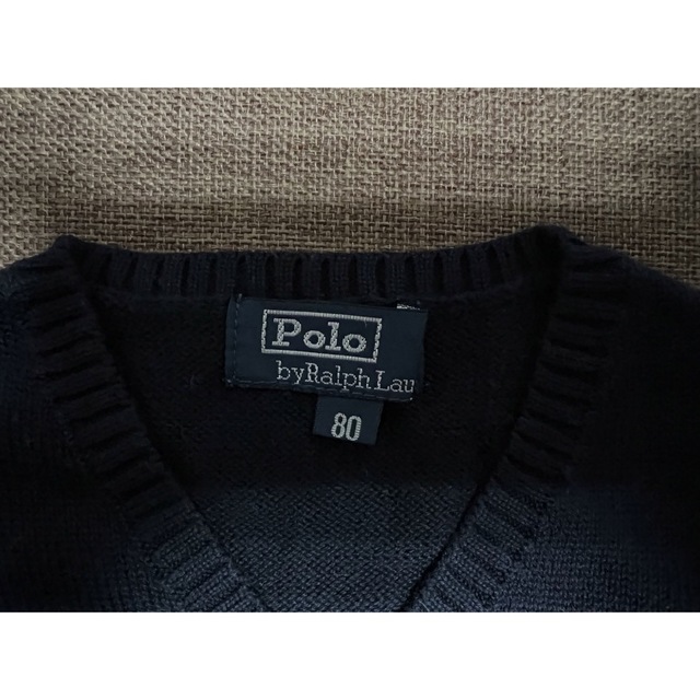 POLO RALPH LAUREN(ポロラルフローレン)の【美品】ポロラルフローレン ☆ベスト　80cm  キッズ/ベビー/マタニティのベビー服(~85cm)(その他)の商品写真