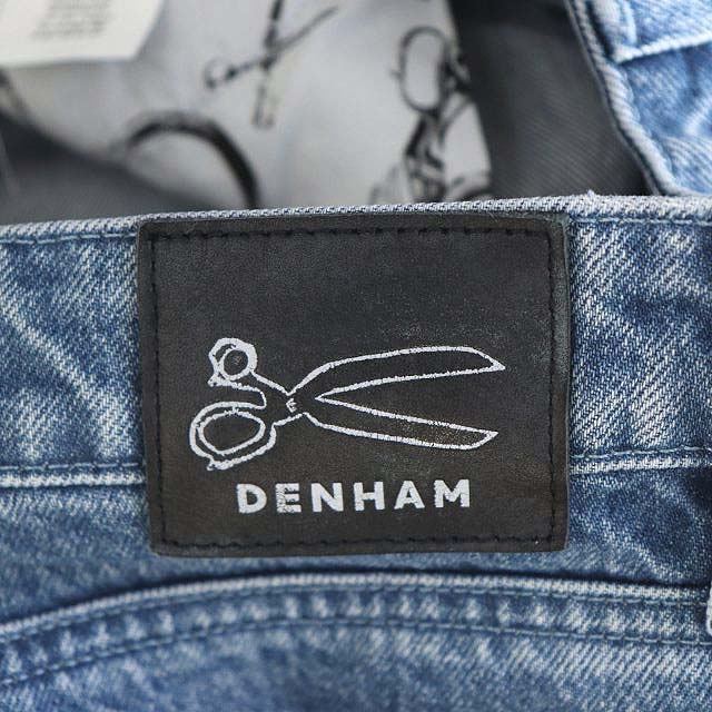 DENHAM(デンハム)のデンハム WIDE LEG ダメージ加工デニム パンツ ジーンズ W26 L30 レディースのパンツ(デニム/ジーンズ)の商品写真