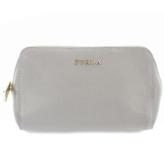 フルラ(Furla)のフルラ ポーチ メイクポーチ ロゴ グレー(ポーチ)