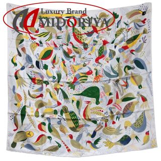 Hermes - エルメス HERMES カレ90 鳥たちの舞踏会 スカーフシルク100