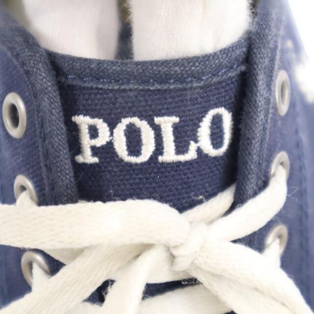 POLO RALPH LAUREN(ポロラルフローレン)のポロラルフローレン ローカット スニーカー US5.5 ネイビー×ホワイト POLO RALPH LAUREN レディース 【中古】  【230512】 レディースの靴/シューズ(スニーカー)の商品写真