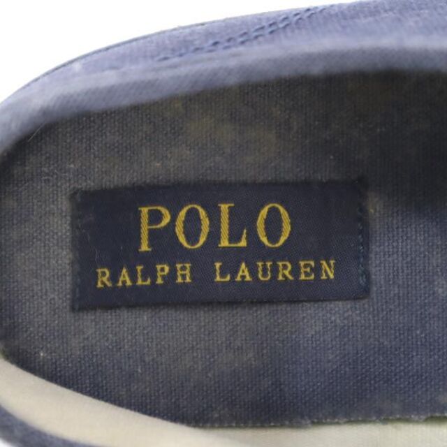 POLO RALPH LAUREN(ポロラルフローレン)のポロラルフローレン ローカット スニーカー US5.5 ネイビー×ホワイト POLO RALPH LAUREN レディース 【中古】  【230512】 レディースの靴/シューズ(スニーカー)の商品写真